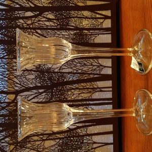 Mikasa crystal candleholders